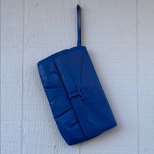 Vintage Ta Tong Blue Clutch Bag